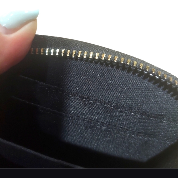 XIIX Black Quilted Cardholder Key Ring Key Chain - Picture 3 of 4